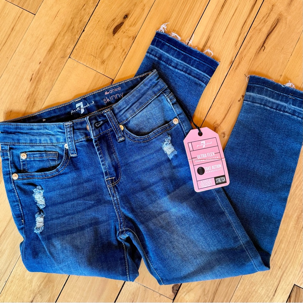 7 for all mankind girl 8 jeans NWT skinny ankle